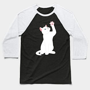 WHITE CAT Baseball T-Shirt